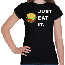 PRINTFASHION just eat it - Női póló - Fekete női póló