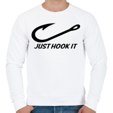 PRINTFASHION Just hook it 2 - Férfi pulóver - Fehér