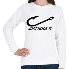 PRINTFASHION Just hook it 2 - Női pulóver - Fehér