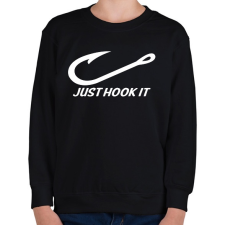 PRINTFASHION Just hook it - Gyerek pulóver - Fekete gyerek pulóver, kardigán