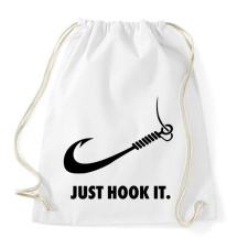 PRINTFASHION Just hook it - Sportzsák, Tornazsák - Fehér tornazsák