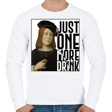 PRINTFASHION Just one more drink - Férfi pulóver - Fehér férfi pulóver, kardigán