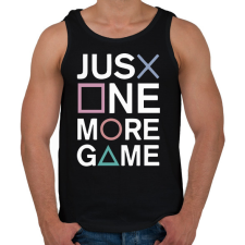 PRINTFASHION Just one more game - Férfi atléta - Fekete atléta, trikó