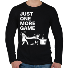 PRINTFASHION Just one more game - Férfi hosszú ujjú póló - Fekete férfi póló