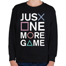 PRINTFASHION Just one more game - Gyerek pulóver - Fekete gyerek pulóver, kardigán