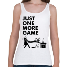 PRINTFASHION Just one more game - Női atléta - Fehér női trikó