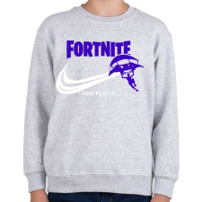 PRINTFASHION Just Play It!  - Gyerek pulóver - Sport szürke gyerek pulóver, kardigán