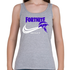 PRINTFASHION Just Play It!  - Női atléta - Sport szürke