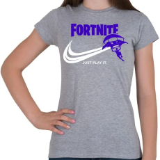 PRINTFASHION Just Play It!  - Női póló - Sport szürke