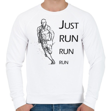 PRINTFASHION Just run - Férfi pulóver - Fehér női pulóver, kardigán