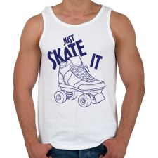 PRINTFASHION Just skate it - Férfi atléta - Fehér atléta, trikó