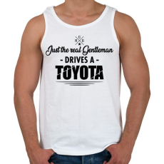 PRINTFASHION Just the real Gentleman - Toyota - Férfi atléta - Fehér