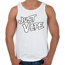PRINTFASHION Just Vape - Férfi atléta - Fehér atléta, trikó