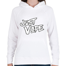 PRINTFASHION Just Vape - Női kapucnis pulóver - Fehér női pulóver, kardigán
