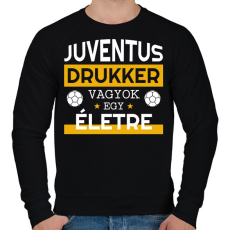PRINTFASHION Juventus drukker - Férfi pulóver - Fekete