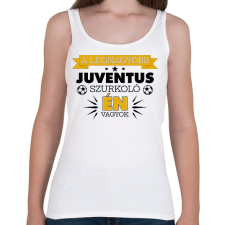PRINTFASHION Juventus szurkoló - Női atléta - Fehér női trikó