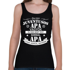 PRINTFASHION Juventusos apa - Női atléta - Fekete