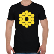 PRINTFASHION JWST James Webb Space Telescope - Férfi póló - Fekete férfi póló