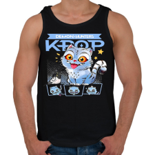 PRINTFASHION K-Pop Demon Hunters Derpy - Férfi atléta - Fekete atléta, trikó