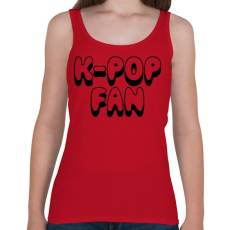 PRINTFASHION K-POP rajongó - Női atléta - Cseresznyepiros