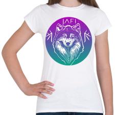 PRINTFASHION kábitott farkas - Női póló - Fehér női póló