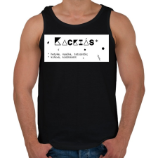 PRINTFASHION Kackiás - Férfi atléta - Fekete atléta, trikó