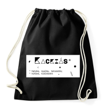 PRINTFASHION Kackiás - Sportzsák, Tornazsák - Fekete tornazsák