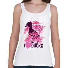 PRINTFASHION Kacsa love - Női atléta - Fehér