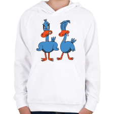 PRINTFASHION Kacsák - Gyerek kapucnis pulóver - Fehér gyerek pulóver, kardigán