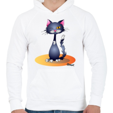 PRINTFASHION Kacsintcic - Férfi kapucnis pulóver - Fehér férfi pulóver, kardigán