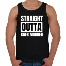 PRINTFASHION KAER MORHEN - Férfi atléta - Fekete atléta, trikó