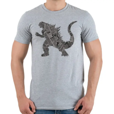 PRINTFASHION Kaiju - Férfi póló - Sport szürke