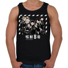 PRINTFASHION Kaiju no.8 - Férfi atléta - Fekete