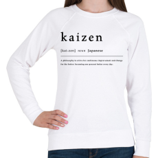 PRINTFASHION Kaizen - Női pulóver - Fehér