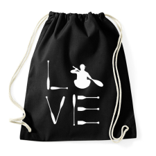 PRINTFASHION Kajak love - Sportzsák, Tornazsák - Fekete tornazsák