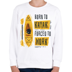 PRINTFASHION Kajakos - Gyerek pulóver - Fehér