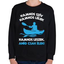 PRINTFASHION Kajakos leszek - Gyerek pulóver - Fekete gyerek pulóver, kardigán