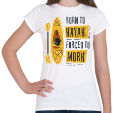 PRINTFASHION Kajakos - Női póló - Fehér női póló