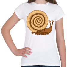 PRINTFASHION Kakaós csiga - Női póló - Fehér női póló
