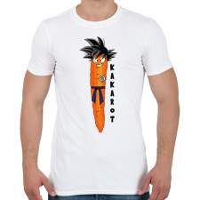 PRINTFASHION Kakarot - Férfi póló - Fehér férfi póló