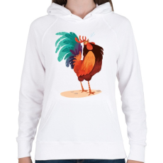 PRINTFASHION Kakas - Női kapucnis pulóver - Fehér