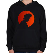 PRINTFASHION Kakashi - Gyerek kapucnis pulóver - Fekete gyerek pulóver, kardigán