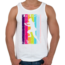 PRINTFASHION Kakashi karakter - Férfi atléta - Fehér atléta, trikó