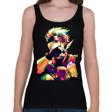 PRINTFASHION Kakashi - Női atléta - Fekete női trikó