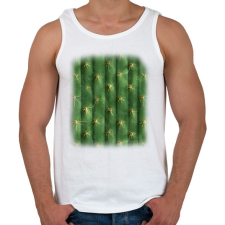 PRINTFASHION Kaktusz póló - Férfi atléta - Fehér atléta, trikó