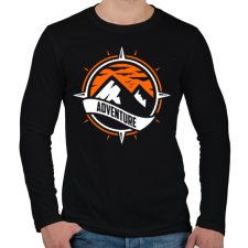 PRINTFASHION Kaland - Férfi hosszú ujjú póló - Fekete férfi póló