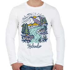 PRINTFASHION Kalandor - Férfi hosszú ujjú póló - Fehér férfi póló