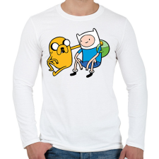 PRINTFASHION kalandra fel - Férfi hosszú ujjú póló - Fehér férfi póló