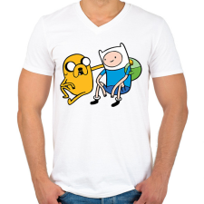 PRINTFASHION kalandra fel - Férfi V-nyakú póló - Fehér férfi póló