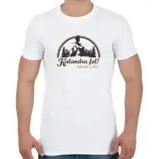 PRINTFASHION Kalandra fel! (Világos póló) - Férfi póló - Fehér férfi póló